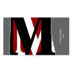 Modern Abstract Monogram Business/Networking Card business cards