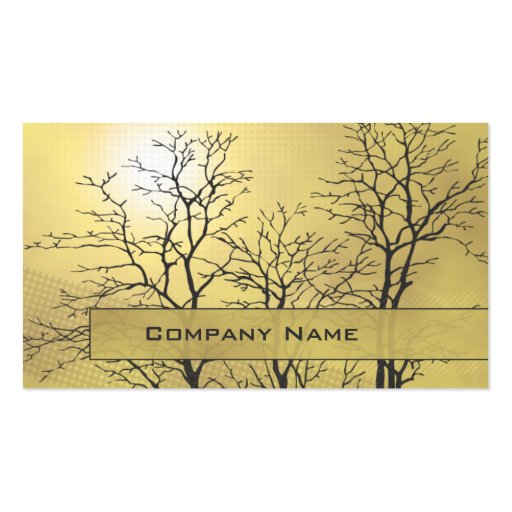 Modern Abstract Nature Business Card (front side)