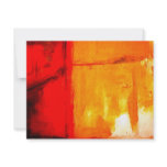 Modern Abstract Painting Personalized Invitations