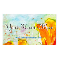 watercolors, artsy, artful, business, cards, yellow, summer, designs, brigth, spring, artistic, youthfull, feminine, modern, contemporary designs, Business Card with custom graphic design