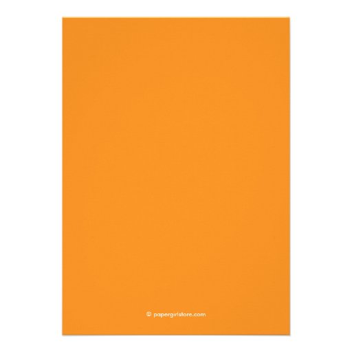 Modern Ampersand Wedding Shower Invites Orange