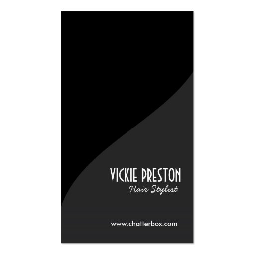 Modern and Bold Business Card (front side)