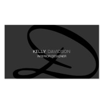 Modern and Elegant Monogram Business Card Template