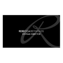Modern and Elegant Monogram Business Card Template