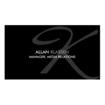 Modern and Elegant Monogram Business Card Template