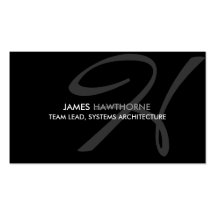 Modern and Elegant Monogram Business Card Template