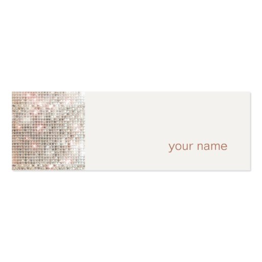 Modern and Hip Mini Profile Business Card (front side)