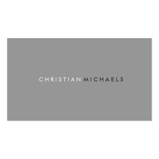 Modern and Minimal Business Card (front side)