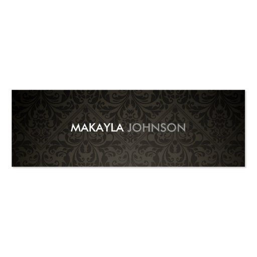 Modern and Minimal Damask Business Card Templates (front side)