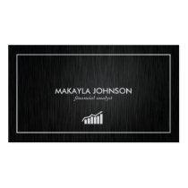 Modern and Minimal Financial Analyst Business Card Templates