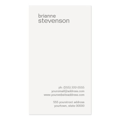 Modern and Minimalistic Light Pink Business Card (back side)