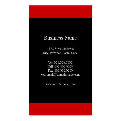 Modern and Professional Business Cards (back side)