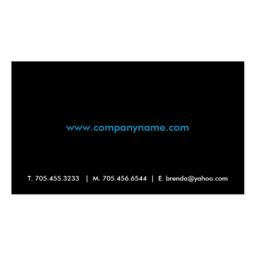 Modern and Vibrant Business Cards (back side)