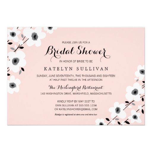 Modern Anemone | Bridal Shower Invitation