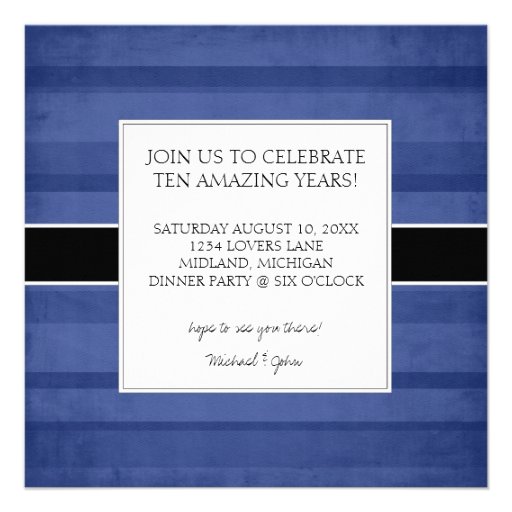Modern Anniversary Dinner Party Photo Invitations
