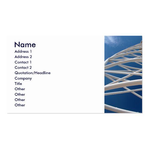 Modern Architecture Business Card (front side)