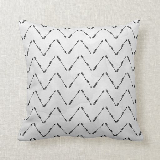 Modern Arrow Pattern Design Pillow Zazzle