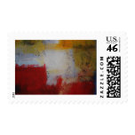 Modern Art - Abstract Art Painting Postage Stamps