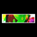 Modern Art Bird of Paradise bumper stickers