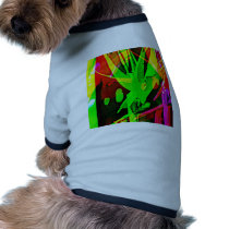 Modern Art Bird of Paradise Doggie Tshirt