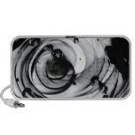 speakers, ipad, iphone, black, white, spiral,