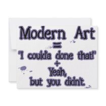 Modern Art Invitation