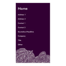 Modern Art Lady Business Card