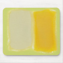 Modern art minimalist painting sunny warm colorful mousepads
