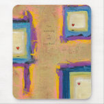 Modern art painting hearts Seeing Love only Mouse Pad