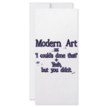 Modern Art Rack Card Design