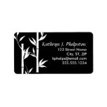 Modern Asian Bamboo Personalized Address labels