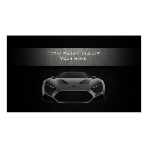 Modern automotive business card (front side)