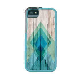 Modern aztec chevron wood custom iPhone 5s 5 case Cover For iPhone 5