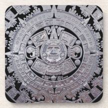 Modern Aztec Mayan Calender Coasters