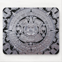 Modern Aztec Mayan Calender Mousepads