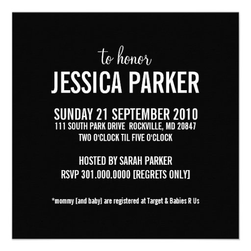 Modern Baby Shower Invitations