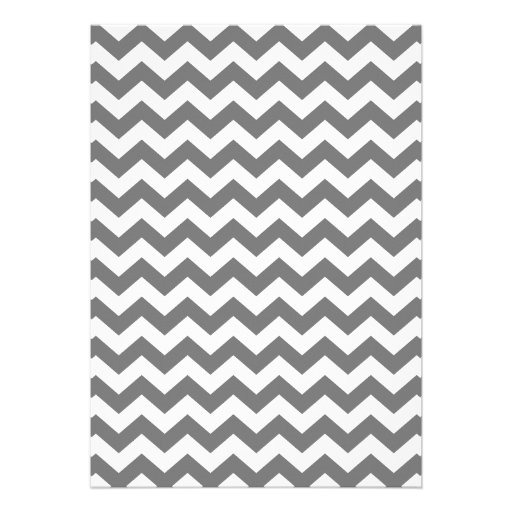 Modern Baby Shower with Green & White Chevrons Invite