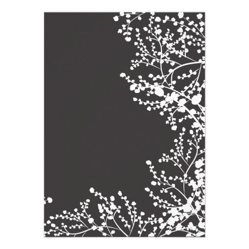 Modern Baby's Breath Floral Bridal Shower Custom Invite