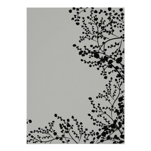 Modern Baby's Breath Floral Bridal Shower Custom Announcements