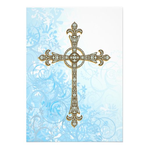 Modern Baptism Invitation