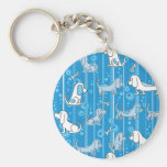 Modern Bassets Key Chain