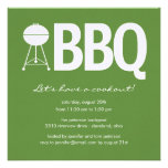 Modern BBQ Summer Party Invitation invitations