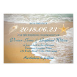 Modern Beach Wedding Save The Date Card