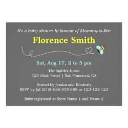 Modern Bee Baby Shower for Mummy to be Announcement