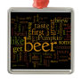 modern beer ornament