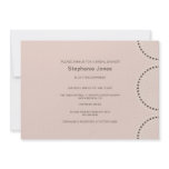Modern Beige Circles Bridal Shower Invitation