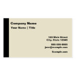 Modern Black and Tan business cards