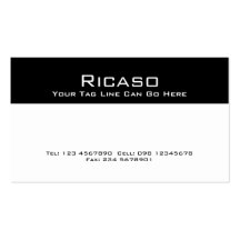 Modern Black and White Business Card Template