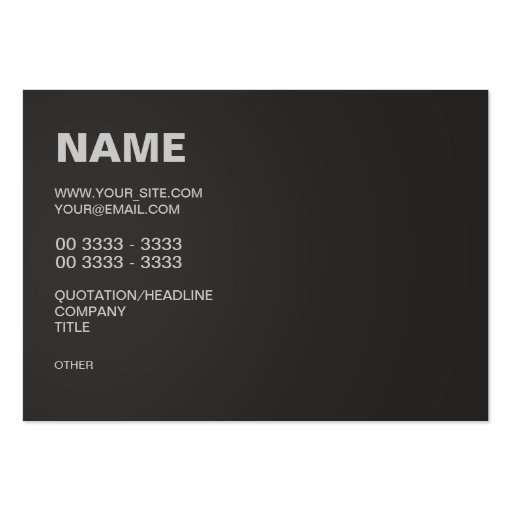 Modern Black Business Card Templates (front side)
