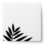 Modern Black Fern Custom Envelope envelopes